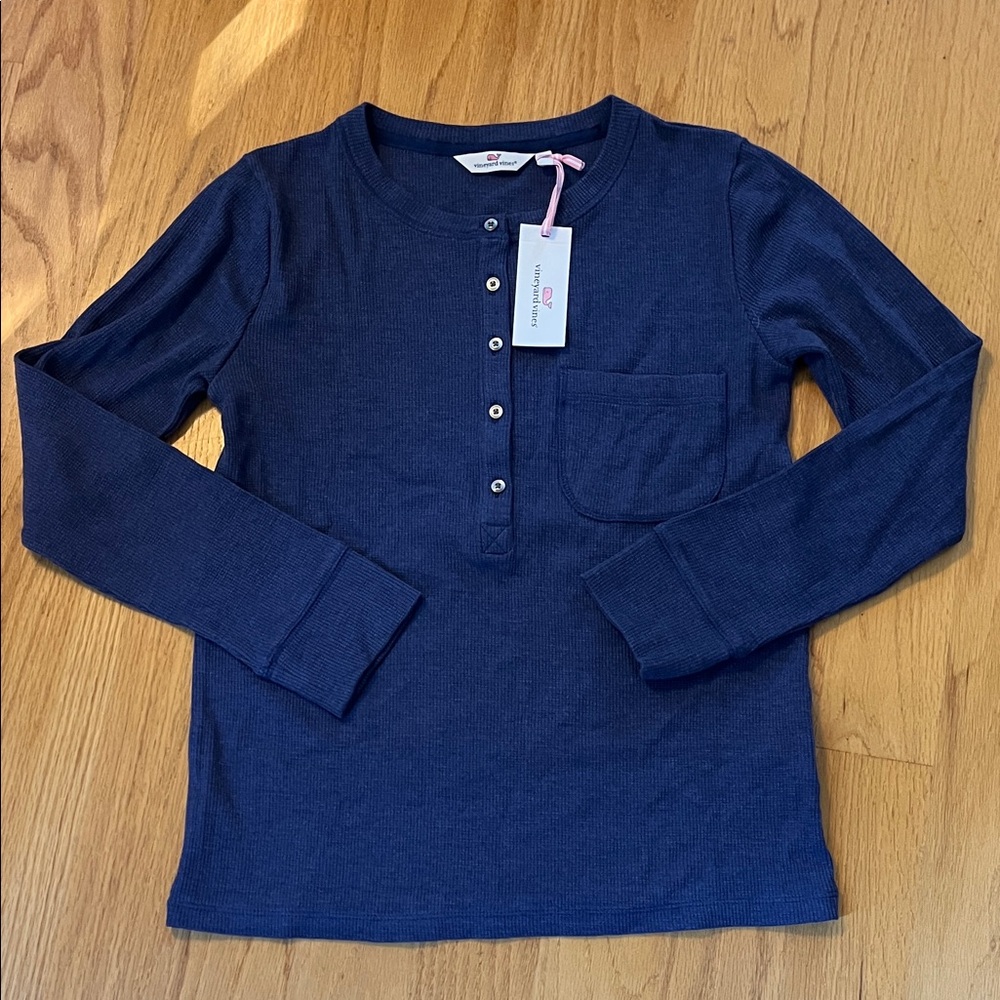 Vineyard vines dreamcloth waffle lounge set NWT size M deep bay Heather